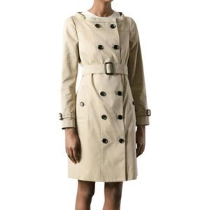Burberry Beige Natural Wide Neck Coat